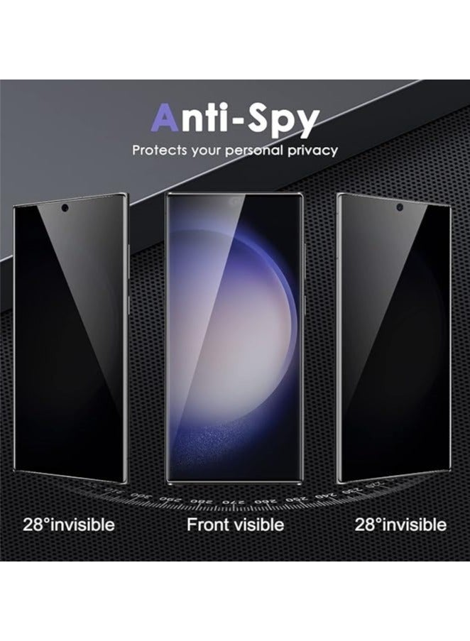 Nova future 1+1Samsung Galaxy S24 Ultrascreen protector set includes a Privacy screen protector [28° Anti-Spy][Fingerprint Unlocking] + a high-definition screen protector [scratch-resistant][bubble-free]. - Image 3